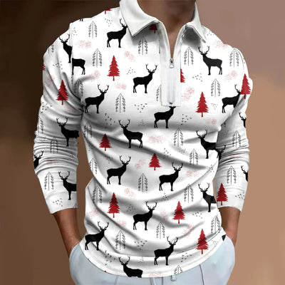 Casual Long-sleeve Men's Digital 3D Print