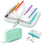 BPA-Free Color-Coded Pill Organizer – Waterproof Zipper Case, 7/14 Compartments