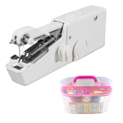 Handheld Portable Electric Sewing Machine Set Mini Household Handy  Handheld Electric Sewing Machine