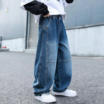 Casual Boys Straight Leg Loose Denim Wide Leg Pants Spring Autumn
