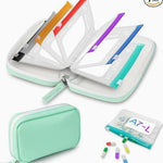 BPA-Free Color-Coded Pill Organizer – Waterproof Zipper Case, 7/14 Compartments