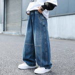 Casual Boys Straight Leg Loose Denim Wide Leg Pants Spring Autumn