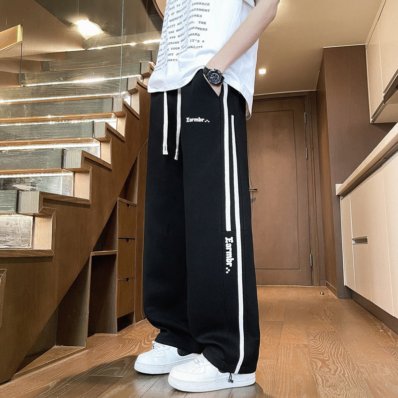 Casual Loose Straight Leg Sweatpants for Youth