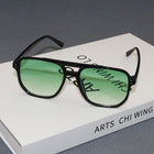 Black Frame Green Piece