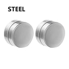 1 Pair B Steel Color 8mm