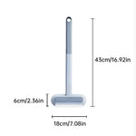 3-in-1 Pet Hair Remover Brush: Long-handle window & pet fur cleaning tool for cat/dog hair.