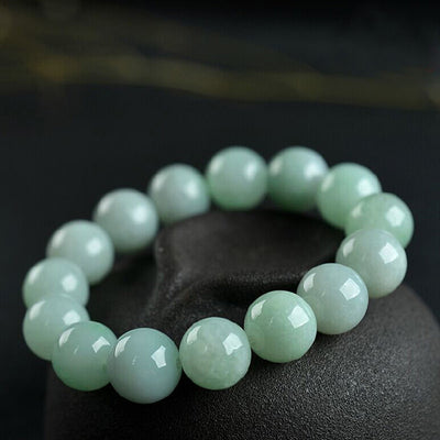 Pulseira de jade e jadeíte para mulher, contas para homem