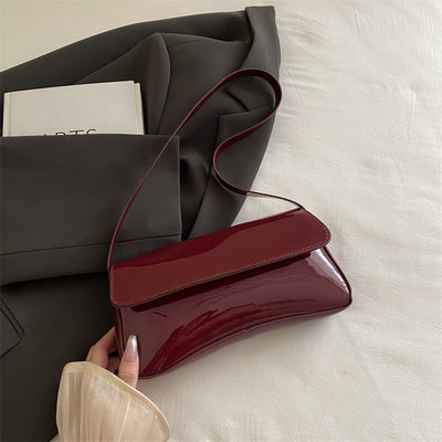 Commuter Vintage Red Flap Shoulder Bag