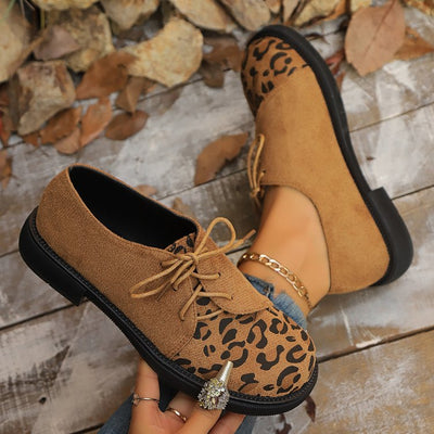 Lace-up Fashionable Versatile And Comfortable British-style Leather Shoes