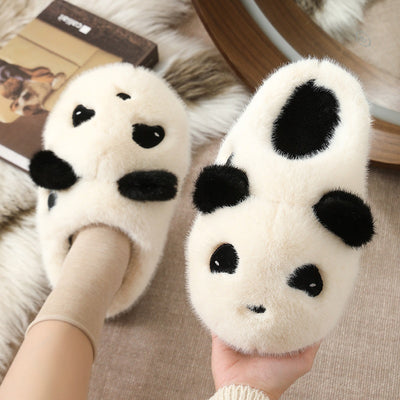 Chinelos de pelo para casa antiderrapantes com sola grossa