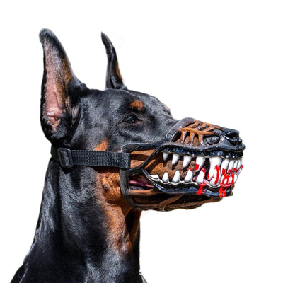 Máscara de dinossauro para cão com dentes móveis, capuz divertido em látex para animais, para Halloween, cosplay & adereços fotográficos