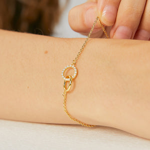Elegant Round Thin Chain Bracelet For Women
