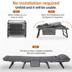 Adjustable Portable Folding Chair Space Saving with Side Pocket for Bedroom Office Outdoor Camping Compact