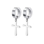 1 Pair E Style Steel Color