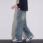 Men's Style Loose Wide Leg Denim Jeans