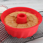 10-inch Non-Stick Silicone Bundt Pan - Multipurpose Baking Mold for Cakes, Jello & Gelatin