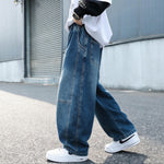 Casual Boys Straight Leg Loose Denim Wide Leg Pants Spring Autumn