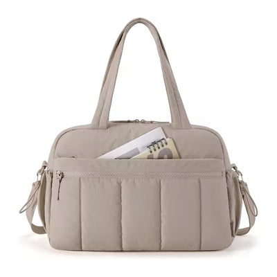 Saco de viagem de grande capacidade para cabine para mulher, com alça de ombro, ideal para escapadinhas de fim de semana e para o ginásio