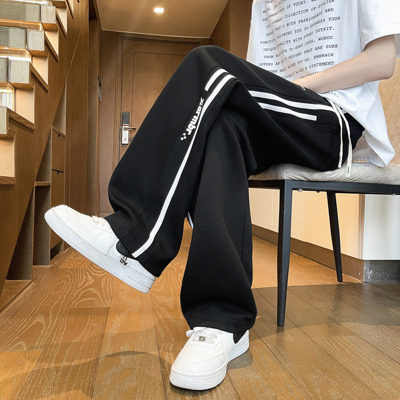 Casual Loose Straight Leg Sweatpants for Youth