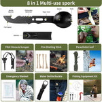 Multi-functional Outdoor First Aid Kit, Emergency Survival Gear with Trauma Bag for Camping, Hiking, Hunting Adventures