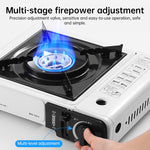 Portable Gas Camping Stove, 2.2kW Outdoor Cooker with Full Kit (Pot Stand & Carry Case)