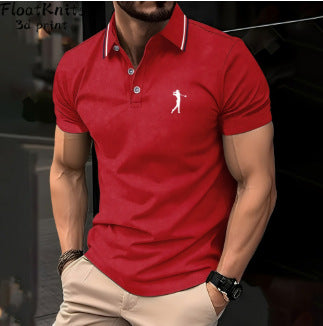 3D Retro Ethnic-style Casual Polo Shirt