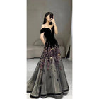 Black Flat One Shoulder