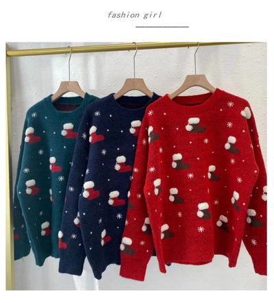 Camisola de Natal de malha para mulher