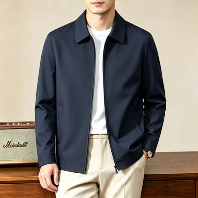 Men's Lapel-collar Casual Solid-color Versatile Jacket