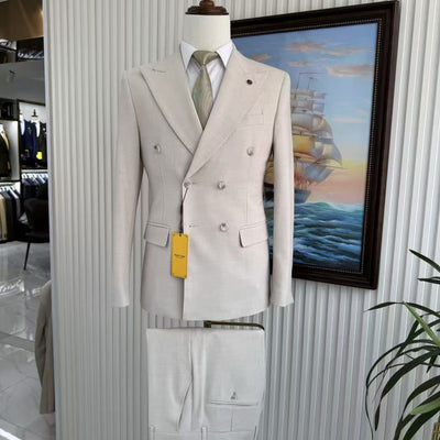 Men's Casual Wedding Host Suit Set