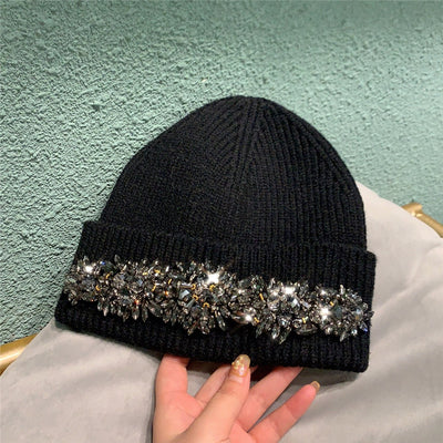 Women's Fashion Leisure Warm All-match Pearl Hat