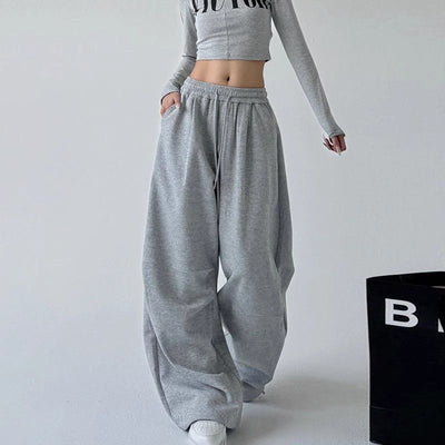 Workwear-Style Wide-Leg Pants